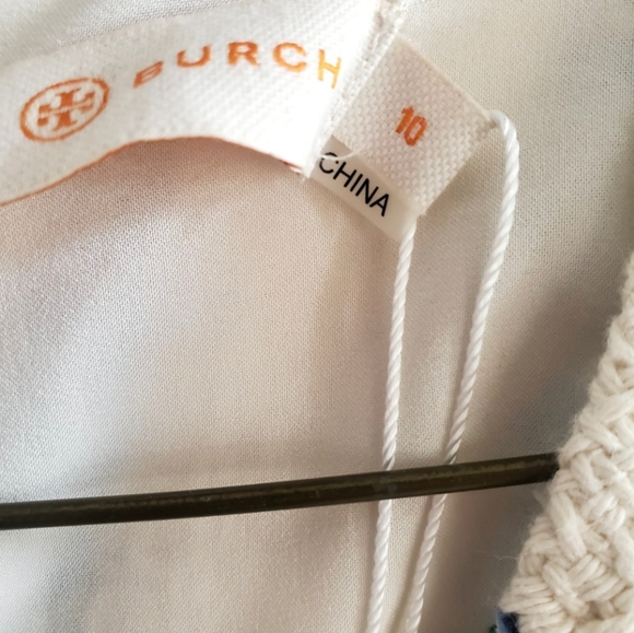 TORY BURCH STACEY STRIPE TWEED A-LINE DRESS CELESTE/VERDE CROSSHATCH $425 - Picture 10 of 16